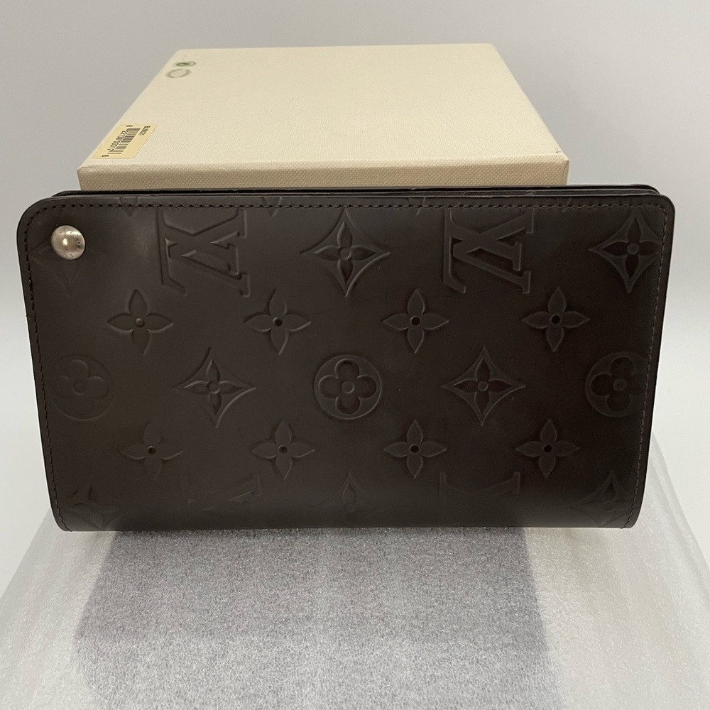 Louis Vuitton CafeBrown Monogram GlaceWhist Wallet